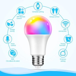 Bombilla LED 10W SMART Wifi  RGB+CCT  - A60 Regulable - E27