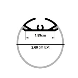 Aluminum Profile TUBE  Model - 2 Meters