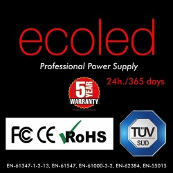 Power supply 24V 180W - ECOLED - IP20