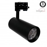 Spot LED MAYA Noir pour rail TRIPHASÉ  DOB Driverless DimmablE 30W - 24º