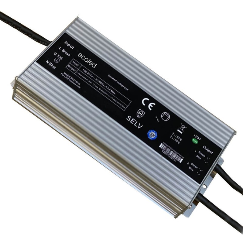 Power supply  PROFESSIONAL 24V 320W - ECOLED - IP67 - TÜV