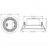 Downlight LED - 7W -  Rond Blanc - CCT