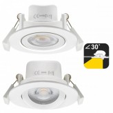 Downlight LED - 7W -  Rond Blanc - CCT