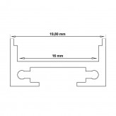 Aluminium Profil Modell SPF - zwei Meter