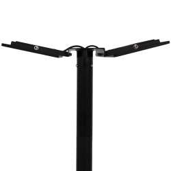 Holder for 1 or 2 spotlights for public lighting column