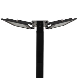 Holder for 1 or 2 spotlights for public lighting column