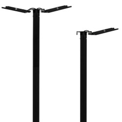 Holder for 1 or 2 spotlights for public lighting column