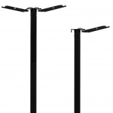 Holder for 1 or 2 spotlights for public lighting column