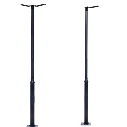 Holder for 1 or 2 spotlights for public lighting column