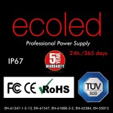 Power supply  PROFESSIONAL 24V 320W - ECOLED - IP67 - TÜV