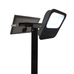 Holder for 1 or 2 spotlights for public lighting column