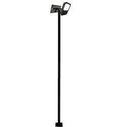 Holder for 1 or 2 spotlights for public lighting column