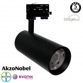 3-PHASE LED Tracklight 30W MAYA Black  Dimmable 24º