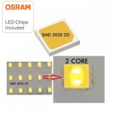Campânula LED industrial PRO Chip 200W preto OSRAM SMD 3030 -2D