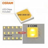 Cloche LED industrielle PRO noire 200W diodes OSRAM SMD 3030 -2D