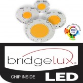 Spot LED GRAZ TRIPHASÉ Blanc BRIDGELUX Chip pour rail Monophasé 40W - 100°  CRI +90