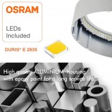 Square LED celling light surface 30W 120º - OSRAM Chip