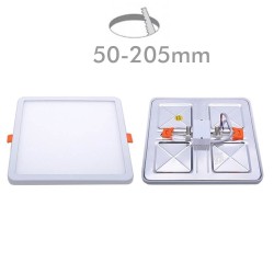 Square LED slim Panel 20W -  ADJUSTABLE