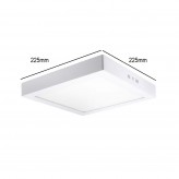 Square LED celling light surface 20W 120º - OSRAM Chip