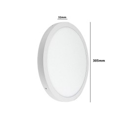 Plafón LED circular superficie 30W 120º OSRAM Chip