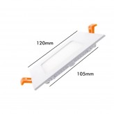 Downlight Slim LED Carré 8W - 120° OSRAM Chip