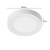 Circular LED ceiling light surface 20W 120º - OSRAM Chip