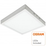 Plafón LED cuadrado superficie 30W 120º OSRAM Chip