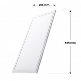 Dalle LED - 60X30 cm - 44W - Cadre Blanc - CCT