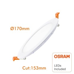 Painel Slim LED Circular 15W OSRAM Chip