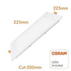 Painel Slim LED Quadrada 20W OSRAM Chip