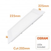 Downlight Slim LED Carré 20W - 120° OSRAM Chip