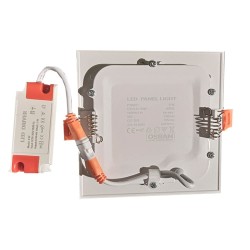 Placa Slim LED Cuadrada 8W OSRAM Chip