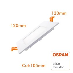 Painel Slim LED Quadrada 8W OSRAM Chip