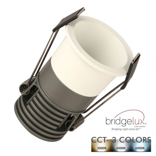 LED Strahler Downlight  LED 6W Weiß Bridgelux Chip  -  40° - UGR11 - CCT