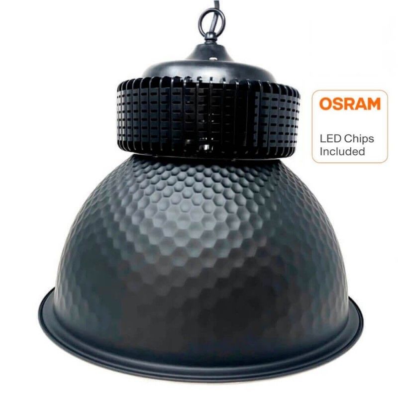 Comprar campânula  LED industrial PRO Chip 200W preto OSRAM SMD 3030 -2D