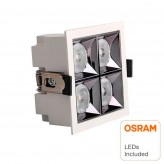 Empotrable LED 20W  OSRAM Chip  24º UGR17 140lm/W