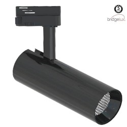 Foco LED 30W BERNA Chrome Preto para Calha Monofásico  DOB Driverless 24º