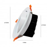 Downlight LED  Encastré 25W 120º - CCT - Couleur sélectionnable