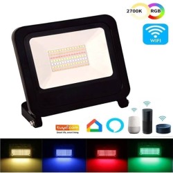 30W LED Floodlight - SMART Wifi RGB+CCT - Dimmable