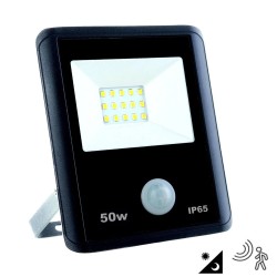 Foco Proyector LED 50W con Sensor Movimiento PIR