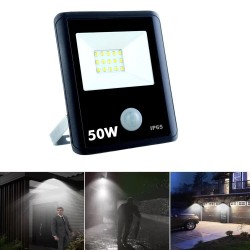 Foco Projector LED 50W com Sensor de Movimento  PIR