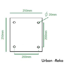 Columna Urban circular 3 metros