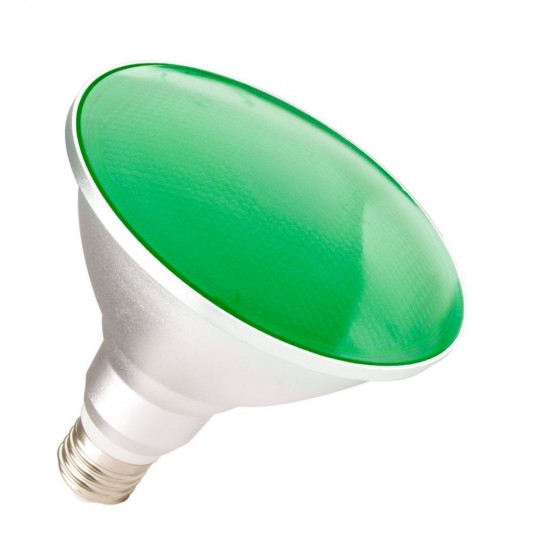 Lâmpada PAR38 LED 11W Luz Verde - 120º E27 IP65