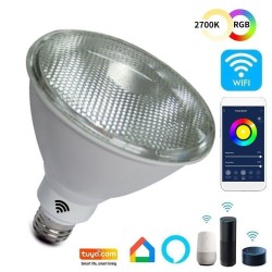 12W SMART Wifi RGB+CCT LED PAR lamp - Dimmable - E27