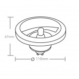 AR111 14W LED Lampe 45º Gx53