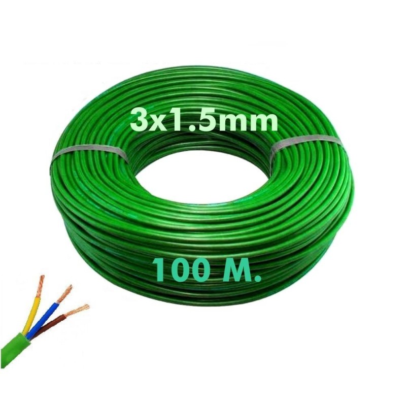 Electric hose (halogen free). CE approved commercial use 3x1.5mm 10...