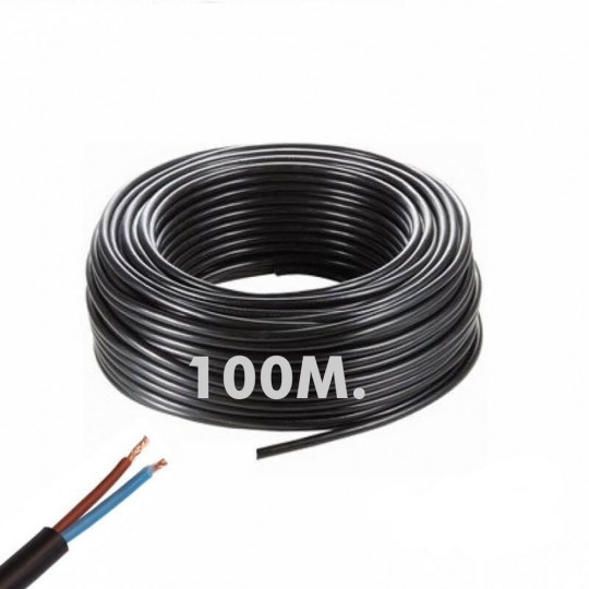 Câble Électrique - 2 Fils - 2x1mm 100 mètres