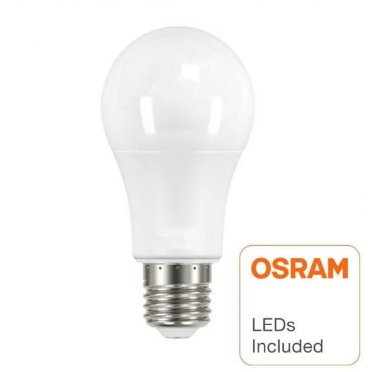 9W LED Lampe E27 A60 180º - OSRAM CHIP DURIS E 2835