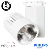 LED Strahler 40W UPPSALA Weiß BRIDGELUX Chip 1-Phasen Schienensystem CRI +90