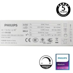 Driver DIMABLE XITANIUM Philips para Luminarias LED de hasta 44W - 1050mA -  5 años Garantia